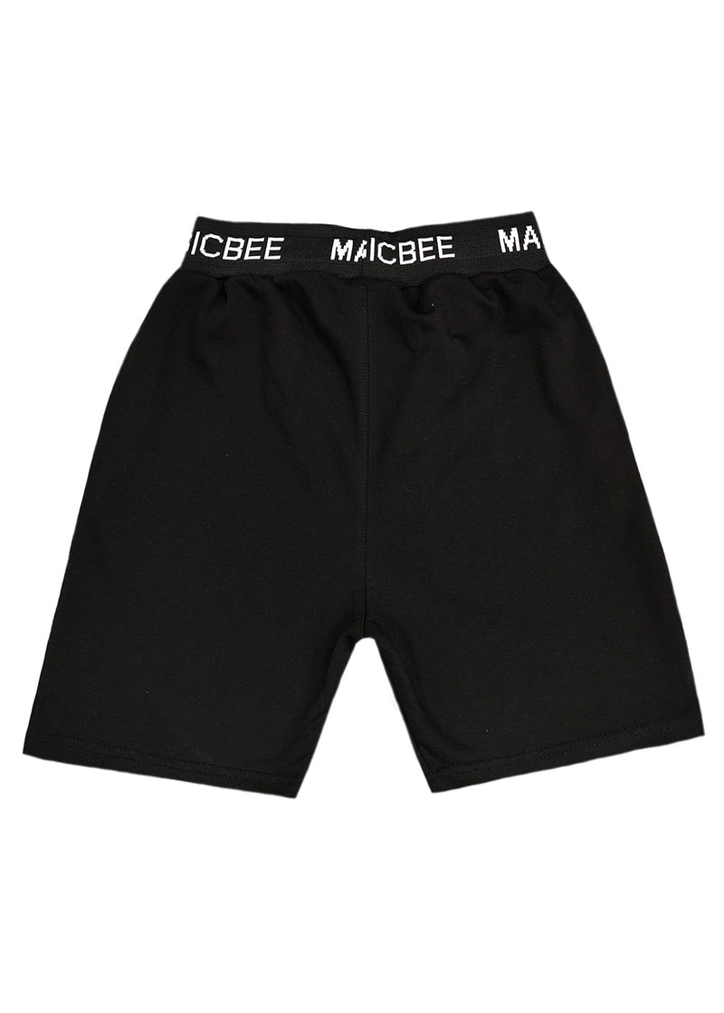 Βερμούδα Magicbee - MB2455 - rib logo shorts μαύρο