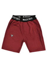 Βερμούδα Magicbee - MB2455 - rib logo shorts σκούρο κόκκινο