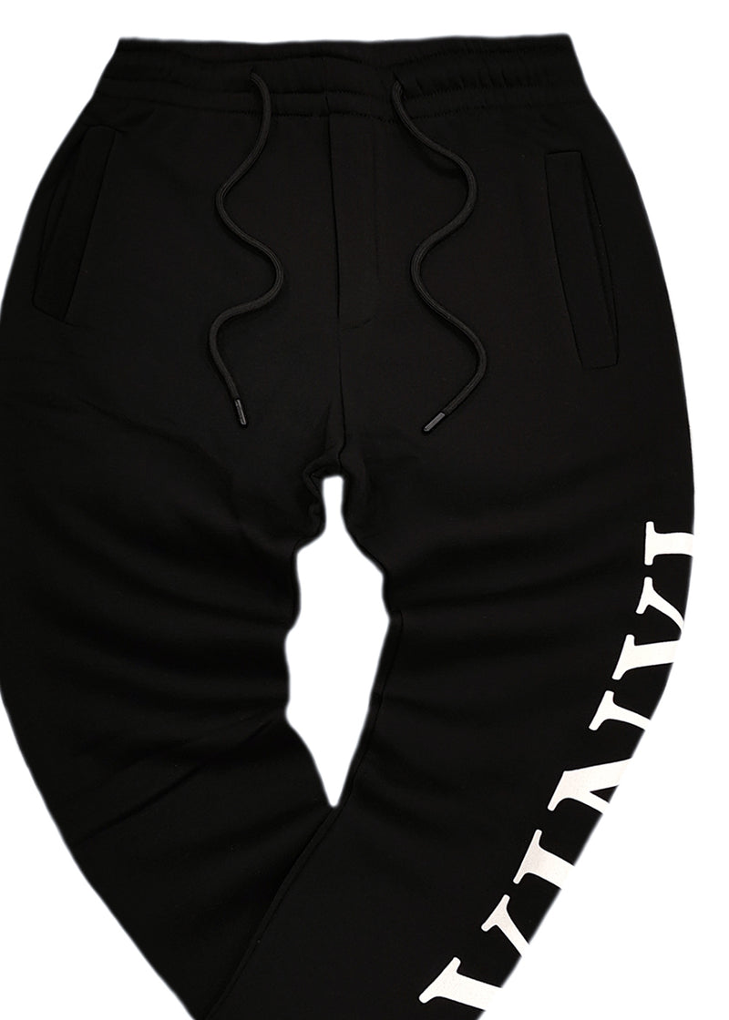 Ανδρική φόρμα Vinyl art clothing - 03524-01 - side logo sweatpant μαύρο