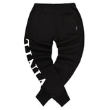 Ανδρική φόρμα Vinyl art clothing - 03524-01 - side logo sweatpant μαύρο