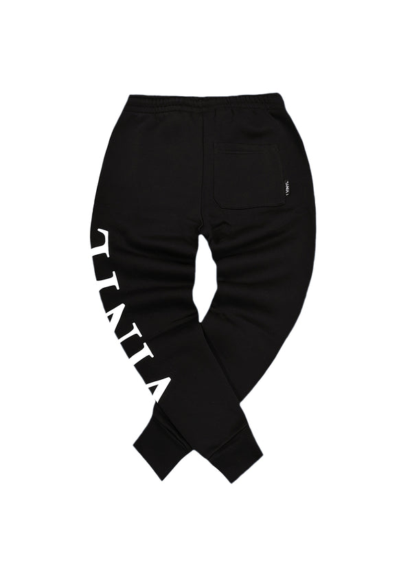 Ανδρική φόρμα Vinyl art clothing - 03524-01 - side logo sweatpant μαύρο