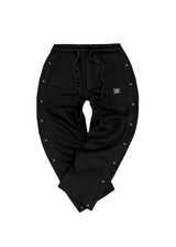 Ανδρική φόρμα Vinyl art clothing - 09910-01 - regular fit με κουμπιά sweatpant μαύρο