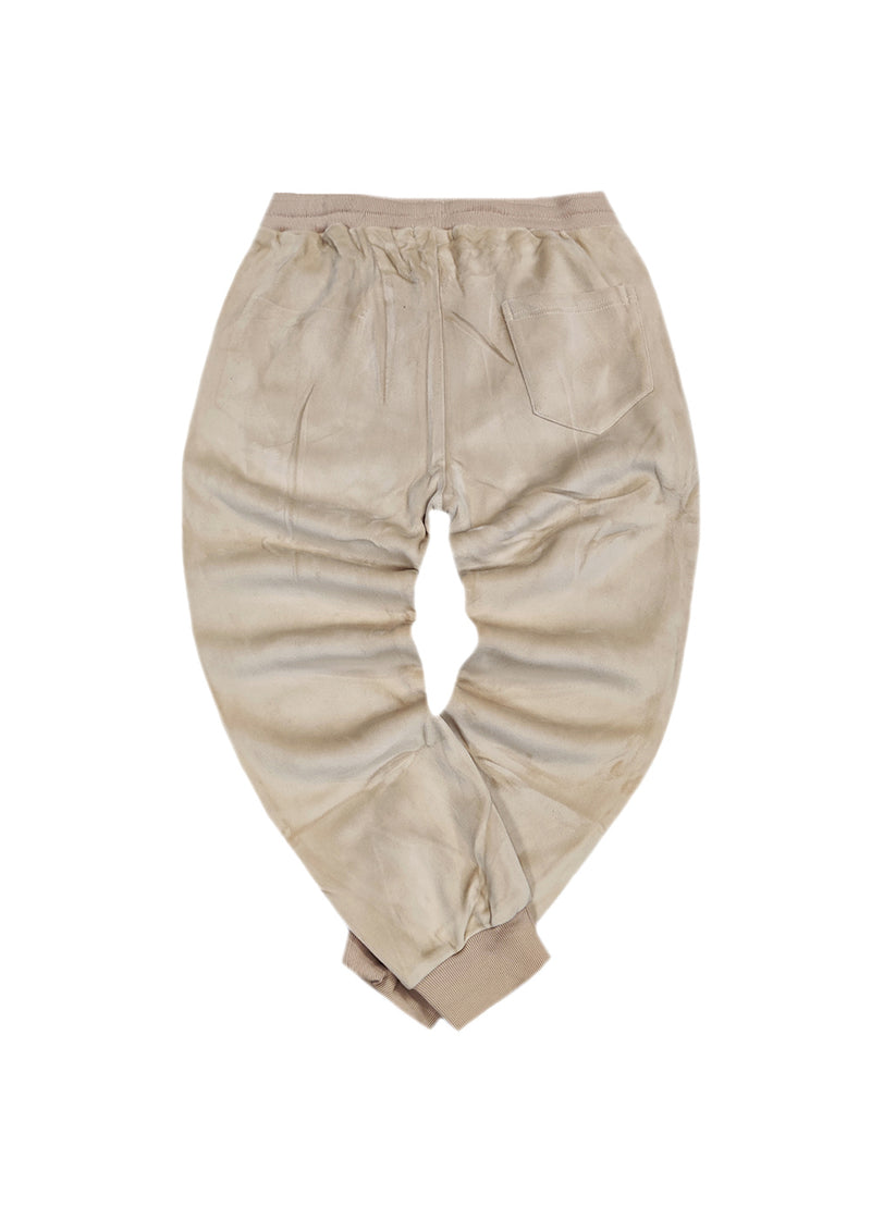 Ανδρική φόρμα Gang - 3C393B - simple fleece pants μπεζ