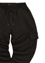 Ανδρική φόρμα cargo Henry clothing - 6-614 - cargo sweatpants μαύρο