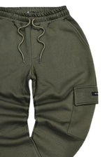 Ανδρική φόρμα cargo Henry clothing - 6-614 - cargo sweatpants χακί