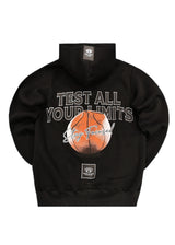 Ανδρική φούτερ με κουκούλα New wave clothing - 242-38 - basketball logo μαύρο