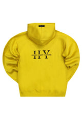 Ανδρικό φούτερ με κουκούλα Henry clothing - 3-661 - back logo hoodie μουσταρδί