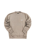 Ανδρικό φούτερ Henry clothing -3-669-hoodie small round logo μπεζ