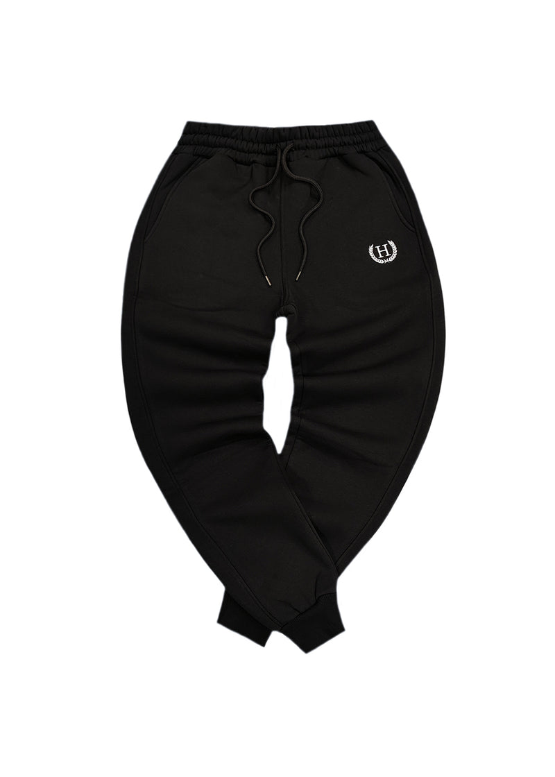 Ανδρική φόρμα Henry clothing - 6-611 - emblem logo sweatpants μαύρο