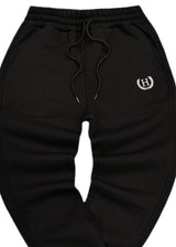 Ανδρική φόρμα Henry clothing - 6-611 - emblem logo sweatpants μαύρο