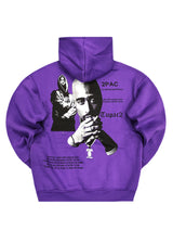 Ανδρικό φούτερ με κουκούλα GUF - CH-100 - Ching Life hoodie μωβ