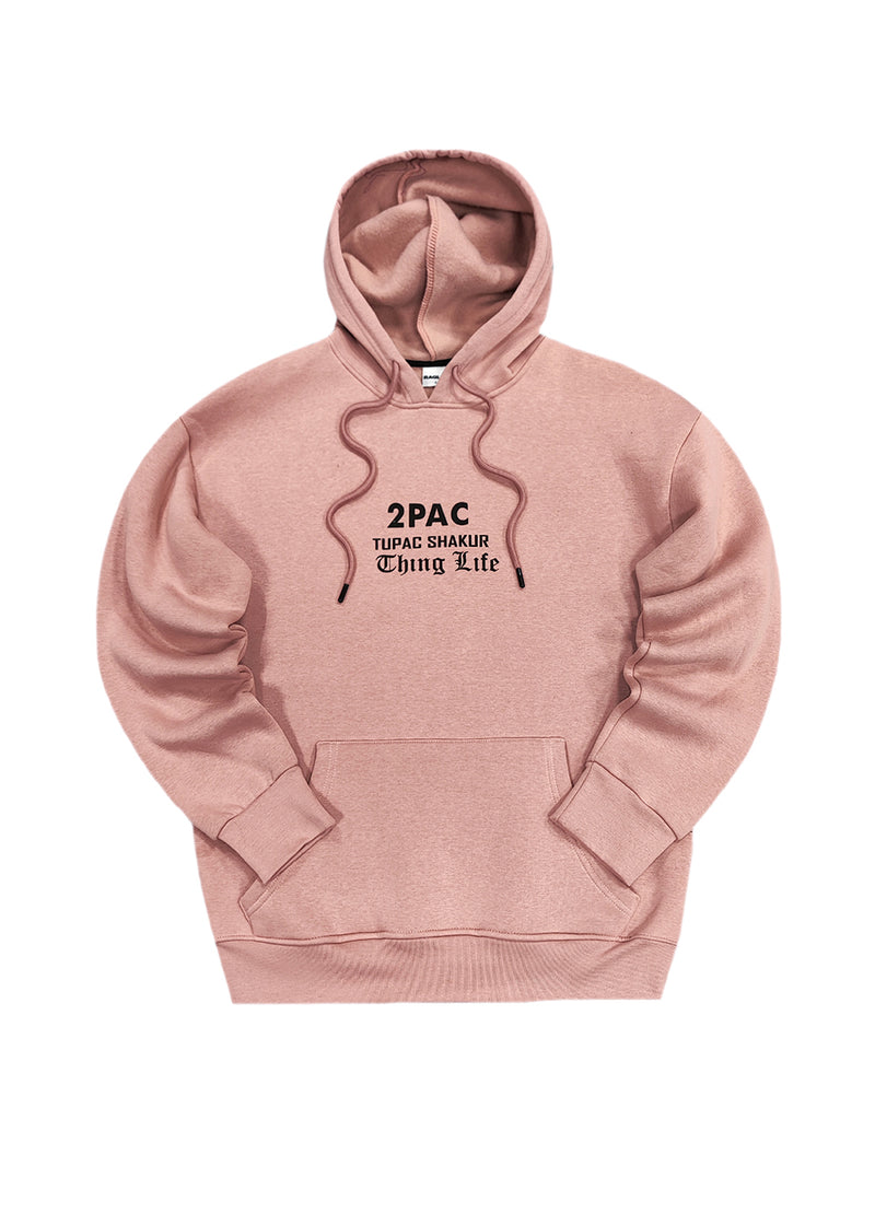 Ανδρικό φούτερ με κουκούλα GUF - CH-100 - Ching Life hoodie σομόν