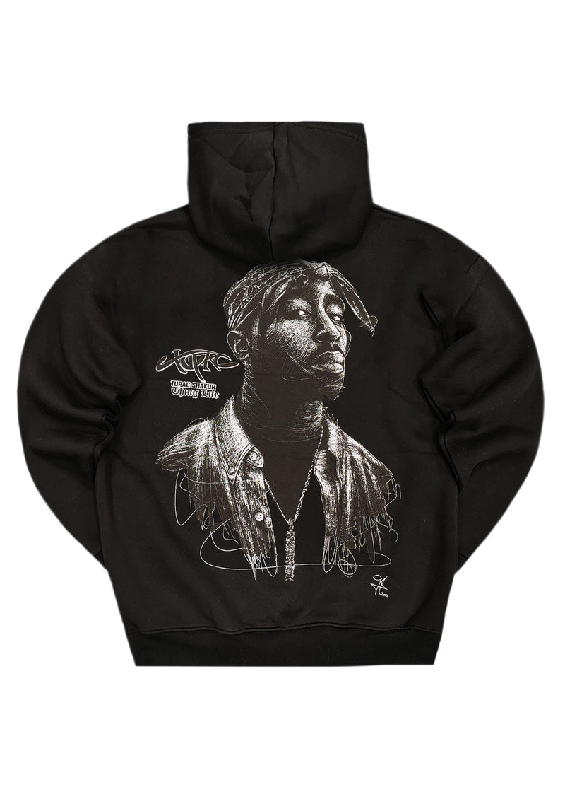 Ανδρικό φούτερ με κουκούλα GUF - CH-110 - tupac shakur hoodie μαύρο