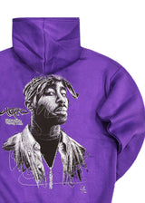 Ανδρικό φούτερ με κουκούλα GUF - CH-110 - tupac shakur hoodie μωβ