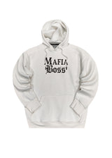 Ανδρικό φούτερ με κουκούλα GUF - CH-112 - mafia boss hoodie λευκό