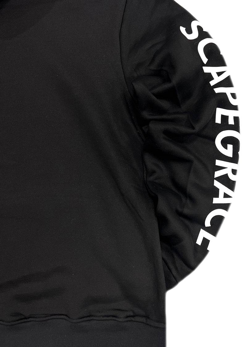 Ανδρικό φούτερ με κουκούλα Scapegrace - SC242510149-B - original high quality sleeve logo hoodie μαύρο