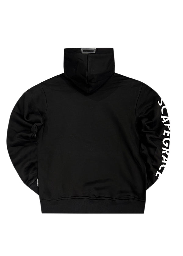 Ανδρικό φούτερ με κουκούλα Scapegrace - SC242510149-B - original high quality sleeve logo hoodie μαύρο