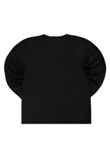 Ανδρικό μακρυμάνικο φούτερ Vinyl art clothing - 33500-01 - textured crew μαύρο