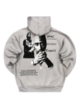 Ανδρικό φούτερ με κουκούλα GUF - CH-100 - Ching Life hoodie γκρι