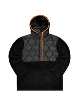 Ανδρικό φούτερ με κουκούλα Gang - H300 - sherpa fleece puffer hoodie μαύρο