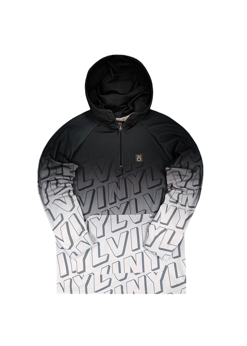 Ανδρική Φούτερ Vinyl art clothing - 54740-02 - all over printed hoodie with half zip λευκό