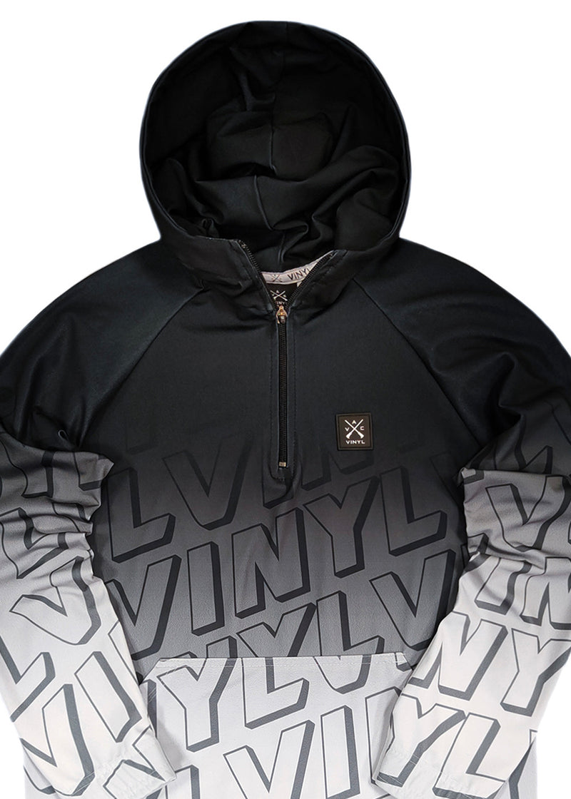 Ανδρική Φούτερ Vinyl art clothing - 54740-02 - all over printed hoodie with half zip λευκό