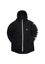 Ανδρική Ζακέτα Vinyl art clothing - 73524-01 - logo print full-zip μαύρο