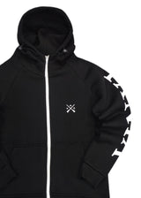 Ανδρική Ζακέτα Vinyl art clothing - 73524-01 - logo print full-zip μαύρο