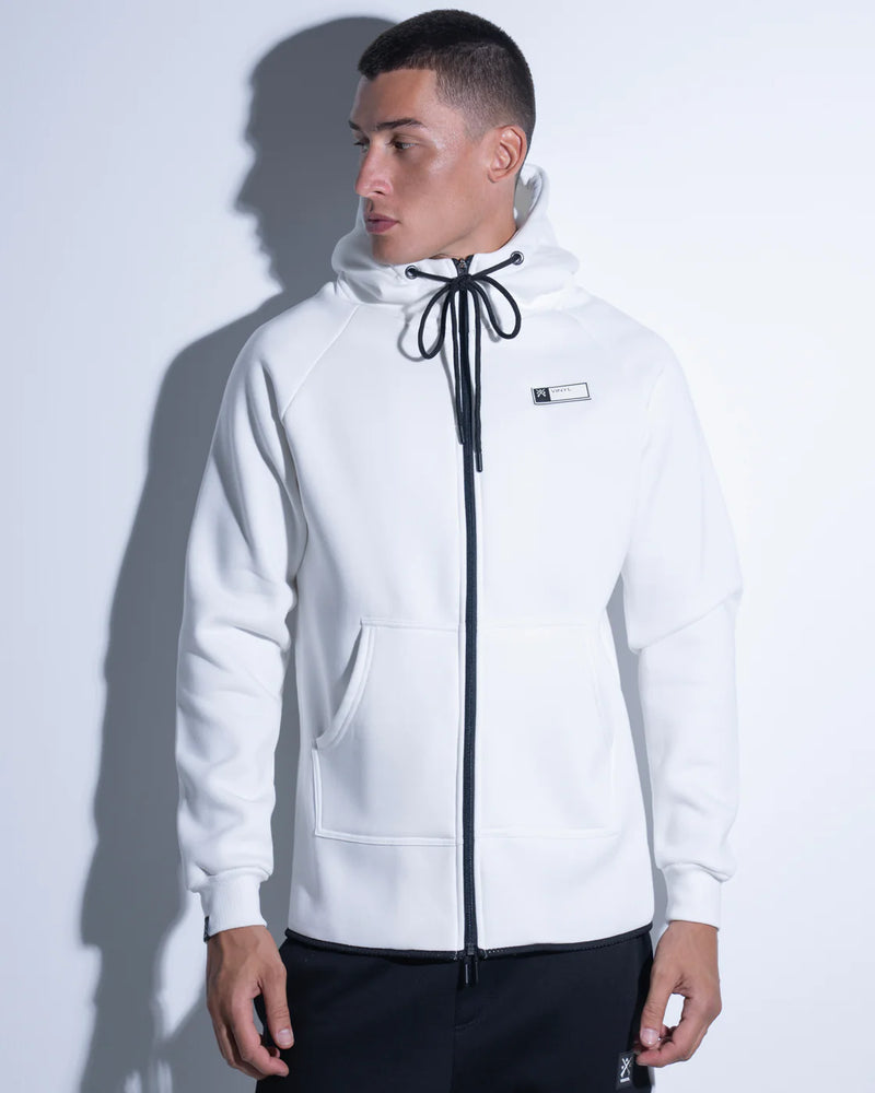 Ζακέτα Vinyl art clothing - 98720-02 - logo classic full-zip λευκό