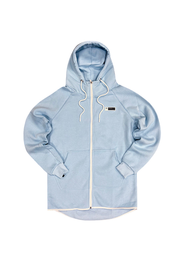 Vinyl art clothing - 98720-24-W - logo classic full-zip hoodie - light blue