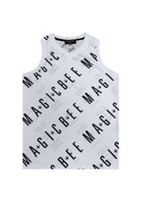 Ανδρική αμάνικη μπλούζα Magic bee - MB2416 - dri-fit detail λευκό