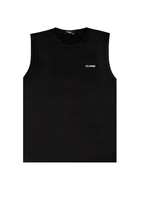 Αμάνικη Μπλούζα Close society - S24-801 - you've got me confused sleeveless tee μαύρο