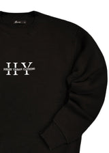 Ανδρικό φούτερ Henry clothing - 3-652 - sweatshirt urban clothing logo μαύρο