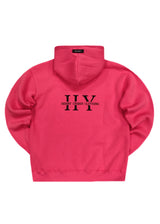 Ανδρικό φούτερ με κουκούλα Henry clothing - 3-661 - back logo hoodie κοραλί