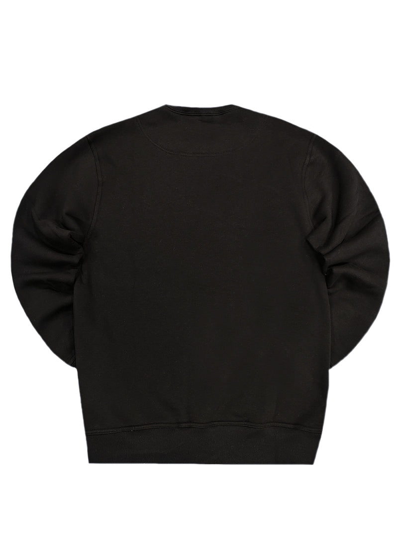 Ανδρικό φούτερ Henry clothing - 3-671 - sweatshirt premium brand logo μαύρο