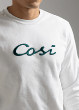 Ανδρικό μακρυμάνικο φούτερ Cosi jeans - 62-W23-62 - logo λευκό