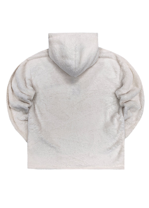 Ανδρικό φούτερ με κουκούλα Two brothers - BF-24600 - soft fabric hoodie λευκό