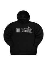 Μακρυμάνικο φούτερ με κουκούλα Magicbee - MB23503 - fuzzy logo μαύρο