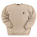 Ανδρικό φούτερ Close society - W25-100 - white logo sweatshirt μπεζ