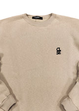 Ανδρικό φούτερ Close society - W25-100 - white logo sweatshirt μπεζ