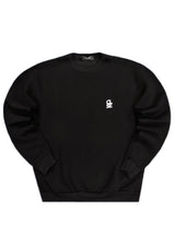 Ανδρικό φούτερ Close society - W25-100 - white logo sweatshirt μαύρο