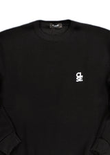 Ανδρικό φούτερ Close society - W25-100 - white logo sweatshirt μαύρο