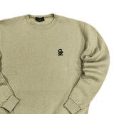 Ανδρικό φούτερ Close society - W25-100 - white logo sweatshirt ανοιχτό χακί