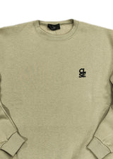 Ανδρικό φούτερ Close society - W25-100 - white logo sweatshirt ανοιχτό χακί