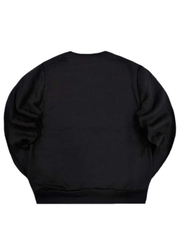 Ανδρικό Μακρυμάνικο φούτερ Gang - XY-7223Α - Jeansport showtime sweatshirt μαύρο