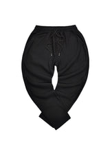 Ανδρική φόρμα Gang - 8929 - elastic ribbed pants μαύρο