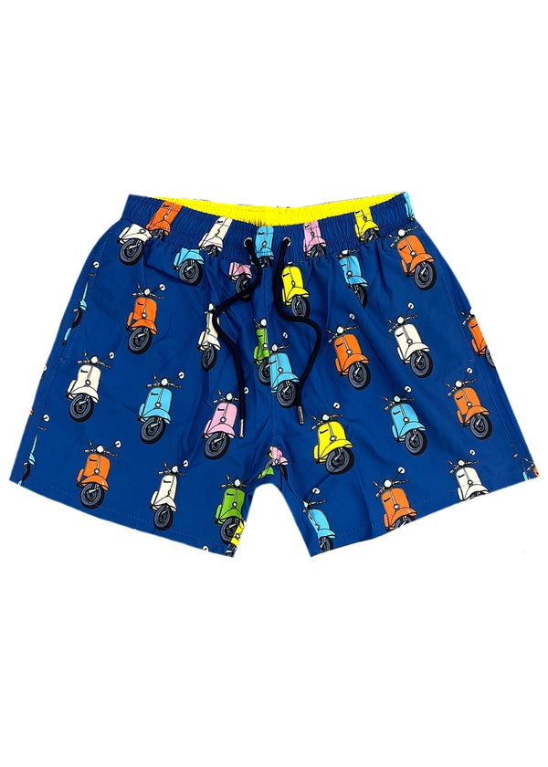 Ανδρικό μαγιό New World Polo - POLO 7019 - vespa swim shorts μπλε