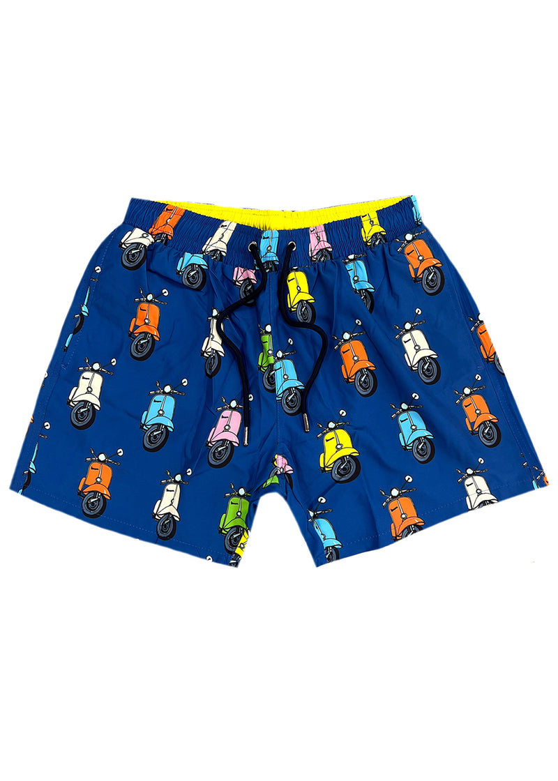 Ανδρικό μαγιό New World Polo - POLO 7019 - vespa swim shorts μπλε