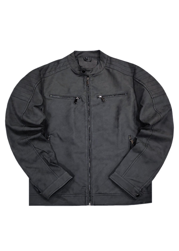 andriko mpoufan Gang - 9806#-A - dermatine jacket mauro