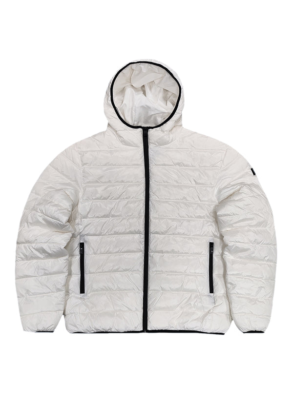 Ανδρικό μπουφάν Gianni Kavanagh - GKM006086 - glossy puffer λευκό